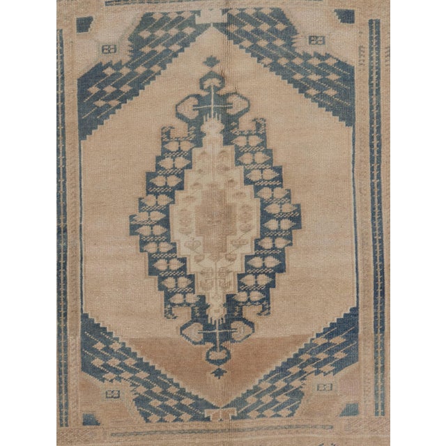 Turkish Vintage Turkish Oushak Area Rug 3'6 X 4'1 For Sale - Image 3 of 8