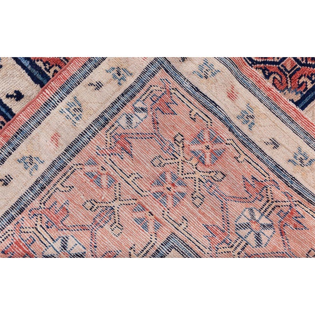 Antique 1880s Samarkand Khotan Rug Size: 12'1" × 12'3" (368 × 373 cm) A remarkable example of 19th-century East Turkestani...