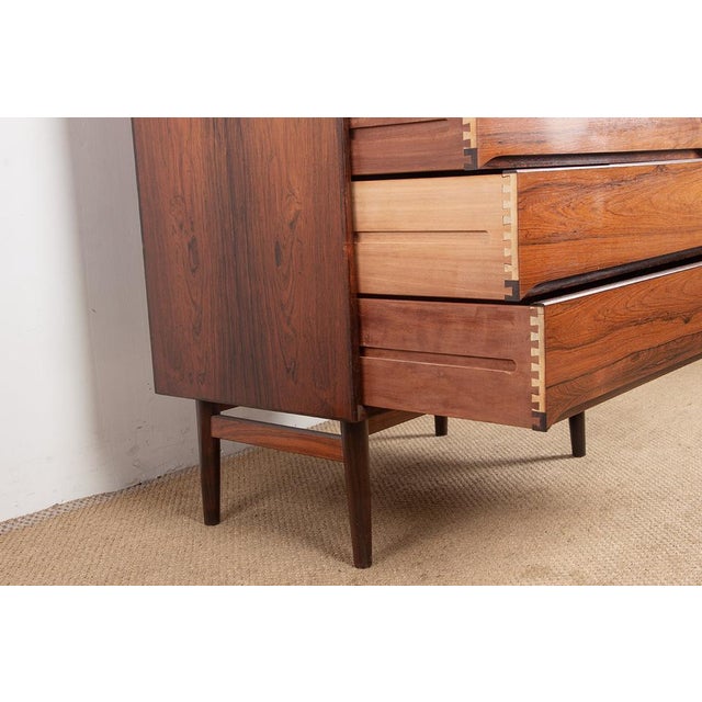 Large Danish Chest of Drawers in Rosewood by Svend Langkilde, 1960s For Sale - Image 6 of 17