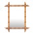 French Carved Faux Bamboo Wall Mirror With Finial Corners, Circa 1900 For Sale