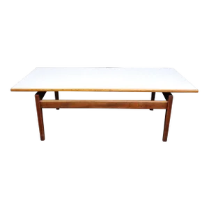 Jens Risom Mid Century Walnut Coffee Table