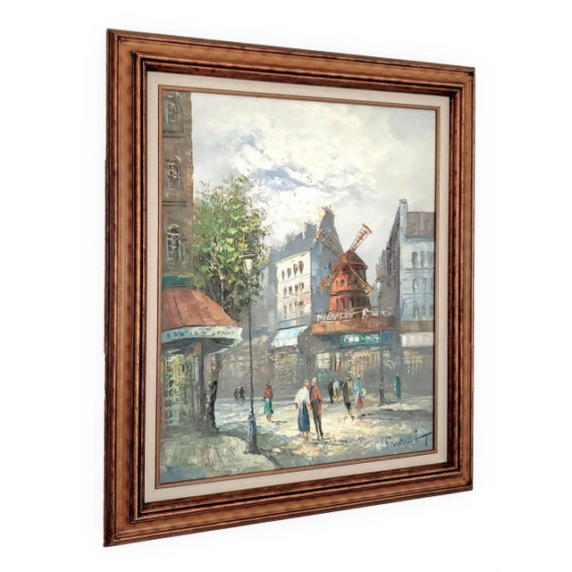 Offering an authentic oil painting on stretched canvas by renowned artist Caroline Burnett, Early to Mid 20th Century....