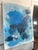 Large Atmospheric Blue Lyrical Abstraction Painting by Stacey Warnix With Deep Indigo Accents For Sale - Image 10 of 11