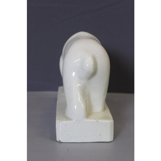 Art Deco Crackle-Glazed Bear by Geo Condé For Sale - Image 11 of 12