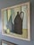 Mid 20th Century 1957 Mid-Century Modern 'Jug & Lemon' Vintage Original Still Life Oil Painting, Framed For Sale - Image 5 of 13