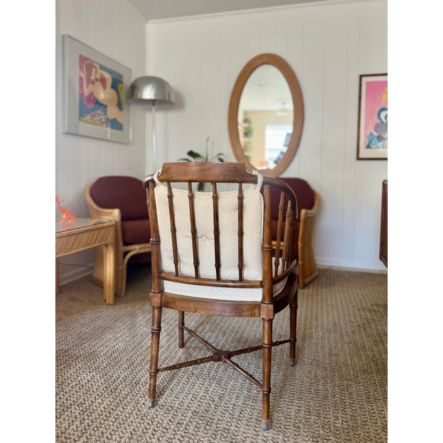 A Mid Century Modern Side Chair by Drexel With a Bamboo Design, Circa 1970s. For Sale - Image 11 of 12