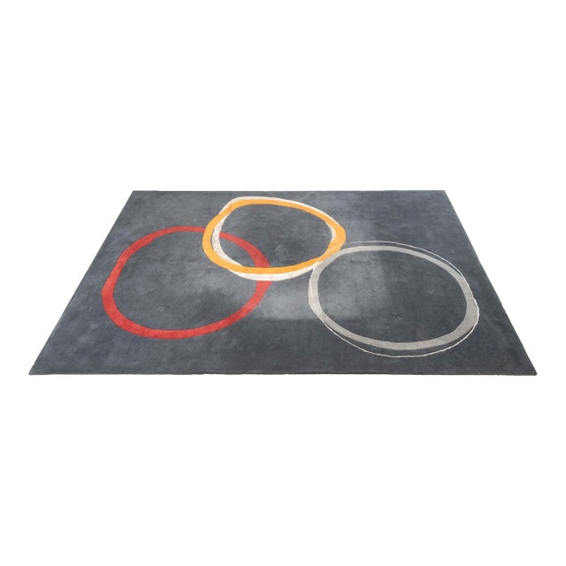 Safavieh Postmodern Gray Geometric Carpet, 13' 3" X 9' 5" For Sale
