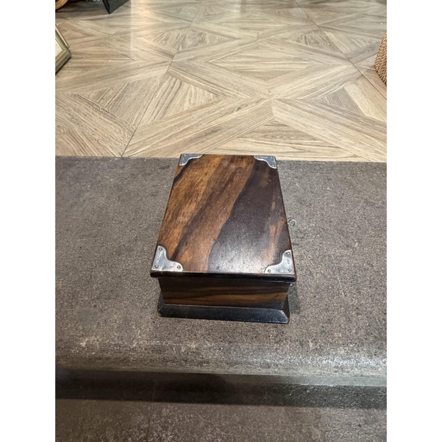 Vintage 925 Sterling Silver Cigar Box, 1920s For Sale - Image 6 of 7