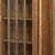 Antique Dutch Solid Cherry Wood Neoclassical Display Bookcase ~ Vitrine With Ebonized Trim For Sale - Image 9 of 18