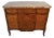 1890 Antique French Louis XV Marquetry Inlay Marble Top Dresser Chest of Drawers For Sale