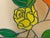Glass Tori Framed Stained Glass Floral Panel With Roses, Vintage For Sale - Image 7 of 12