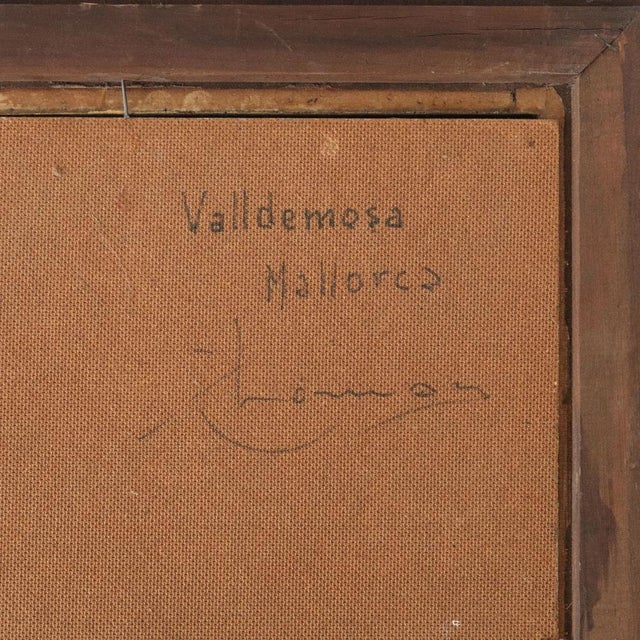 Positano and Valldemossa, Landscapes, 1990s, Oil on Canvas, Set of 2 For Sale - Image 8 of 15