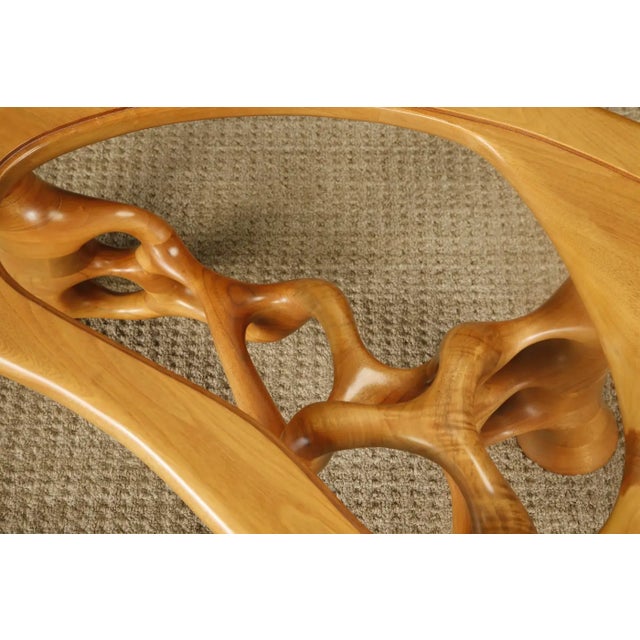 California Craftsman Freeform Cocktail Table by Craig Lauterbach, 1980, Signed For Sale - Image 11 of 18