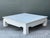 Mid-Century Modern Vintage Monumental Grasscloth Wrapped Coffee Table For Sale - Image 3 of 12