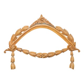 Large Italian Antique Arched Swag Fragment For Sale