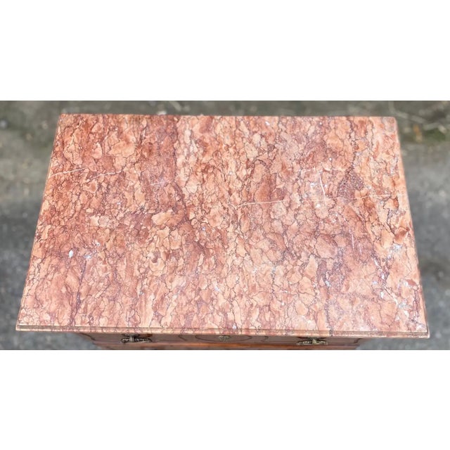 19th Century French Marble Top Bedside Chest For Sale In Richmond - Image 6 of 6