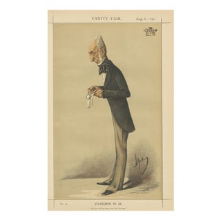 Vanity Fair, Politician Statesmen Series, 1870, Chromolithograph on Paper For Sale