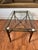 Mid 20th Century Vintage Regency Faux Bamboo Brown Metal, Brass & Glass Coffee Table For Sale - Image 5 of 11