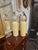 This product is a pair of large Murano cream cone form lamps. This pair features a unique and elegant design, adding a...