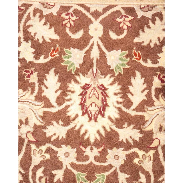 Traditional Mogul, One-of-a-Kind Hand-Knotted Area Rug in Brown, 3' 1" x 5' 4" For Sale - Image 3 of 8