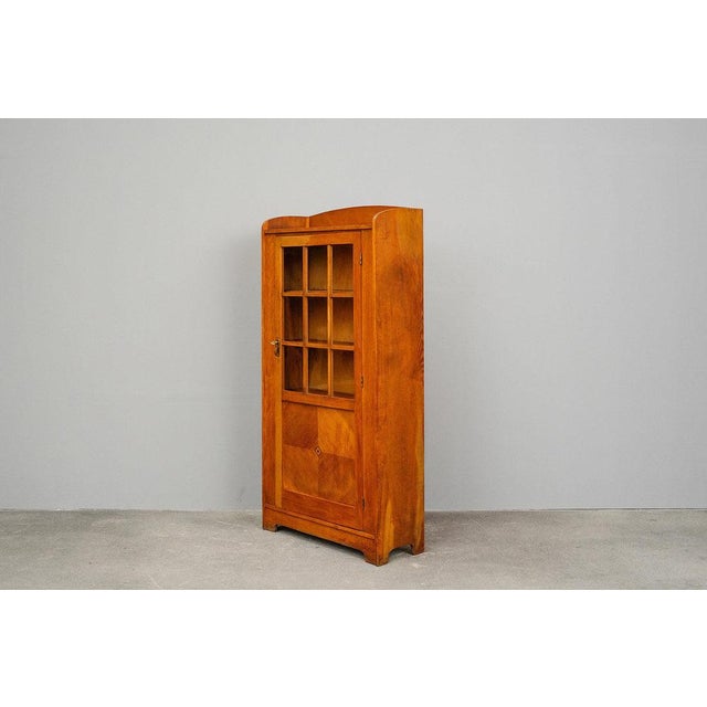 Small 20th Century Art Nouveau Bookcase in Oak For Sale - Image 4 of 18
