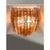 Italian Amber-Rosè Squared Murano Glass Squared Flush Mount by Simoeng for Simoeng For Sale - Image 4 of 5