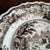 Farmhouse Antique Brown Transferware Staffordshire Plate, "Baker's Falls, Hudson River" For Sale - Image 3 of 14