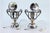 Mustard Pots in Embossed Silver with Palms, Glass Cores and Resting on Claw-Shaped Feet, Set of 2 For Sale - Image 4 of 9
