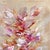 Textile Dancing With Flowers - Large Original Textured Soft Abstract Floral Landscape Acrylic Painting on Canvas by Ve Boisvert For Sale - Image 7 of 9