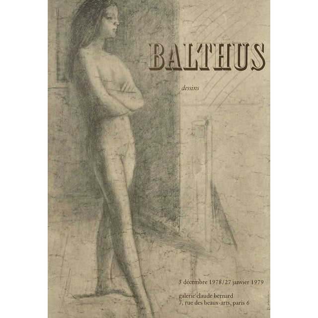 Balthasar BALTHUS (After) CLAUDE BERNARD Gallery 1978 poster on coated paper unsigned and not numbered 24.8 x 17.3 in...