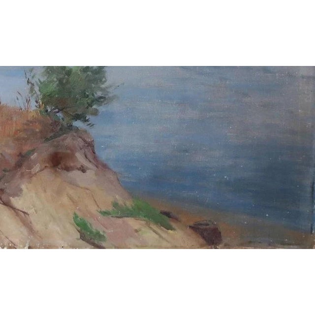 1970s Vintage Ukrainian Landscape Painting, Soviet Art by Khovaev, 1970 70-120 For Sale - Image 5 of 6