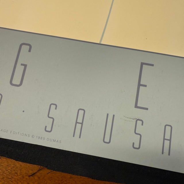 1985 Patrick Nagel "Commemorative #6" Serigraph Print For Sale - Image 9 of 12