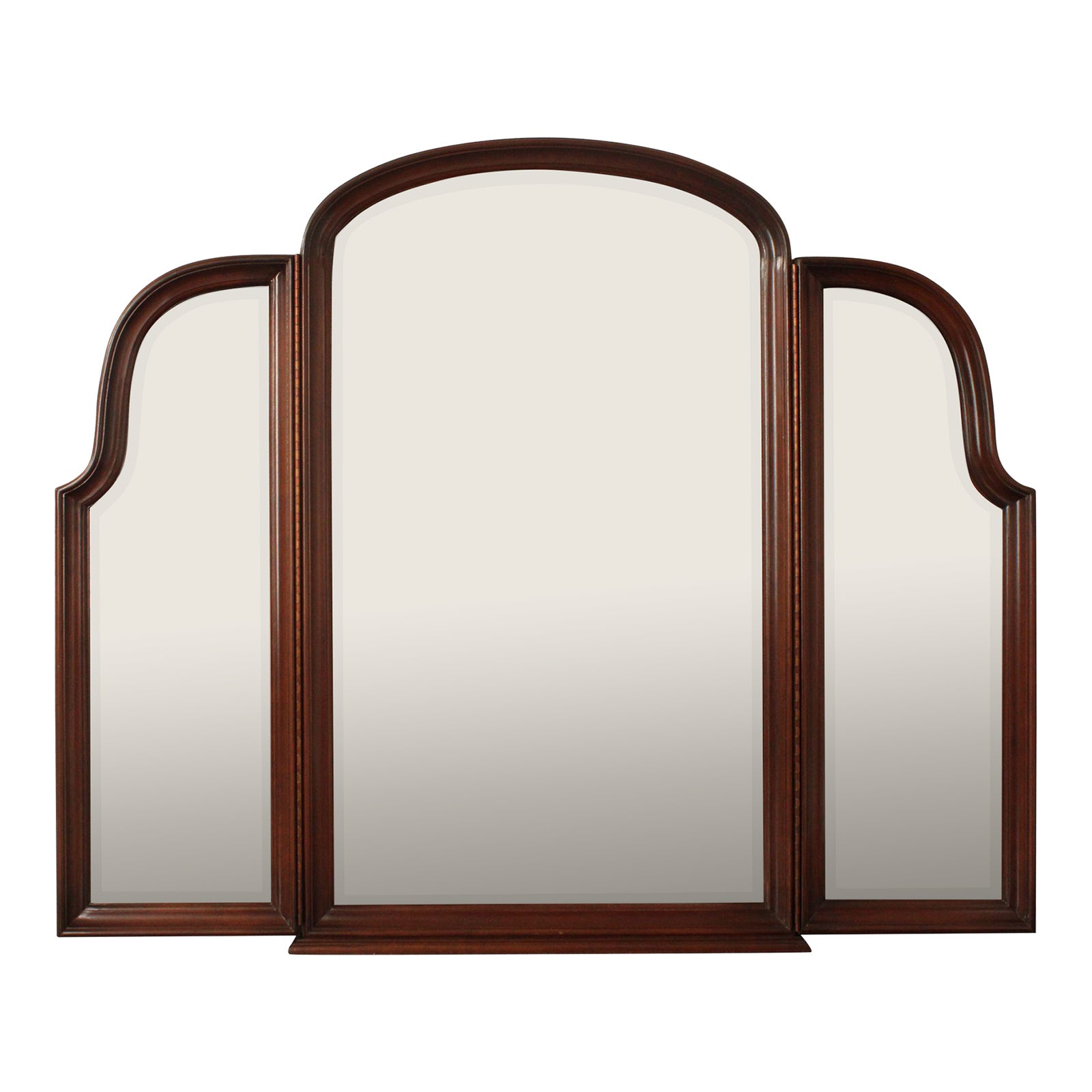 Ethan Allen Georgian Court Cherry Trifold Mirror