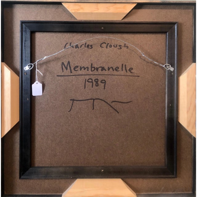 Paint Charles Clough Abstract Expressionist Oil Enamel Painting, 1989 For Sale - Image 7 of 10