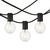 2020s Leigh, 10 Light, 120" Outdoor String Light, Black For Sale - Image 5 of 5