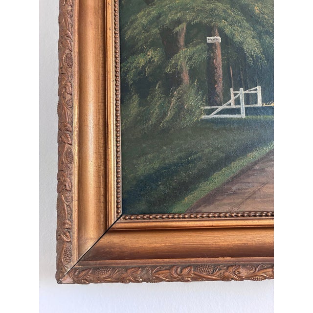 Vintage Original Coastal Landscape Oil Painting, Signed Seaside Art For Sale - Image 4 of 11