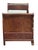Wood French Empire Gilt Mounted Day Bed or Lit en Bateau Sleigh Bed of Flame Mahogany For Sale - Image 7 of 14