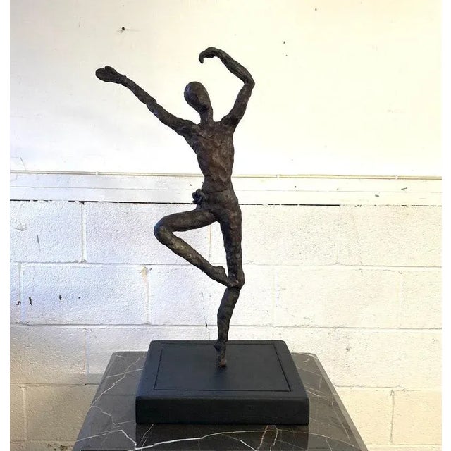 Mid Century Vintage Modern Female Ballerina Original Sculpture For Sale - Image 11 of 11