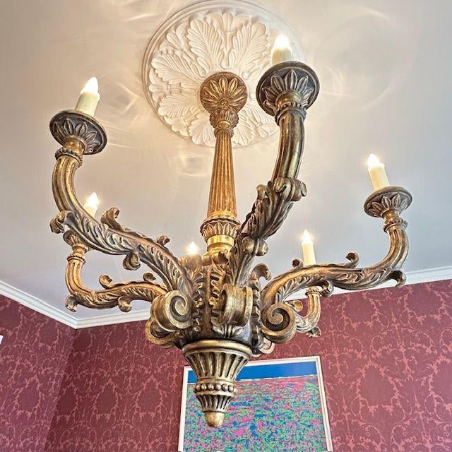 Michael Taylor Bartoli 6- Arm Chandelier by Michael Taylor Designs For Sale - Image 4 of 5