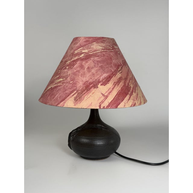 Art Ceramics German Table Lamp by Marianne Koplin Berlin, 1970s For Sale - Image 6 of 12