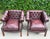 English Vintage Chesterfield Club Chairs in Oxblood Leather For Sale - Image 3 of 18
