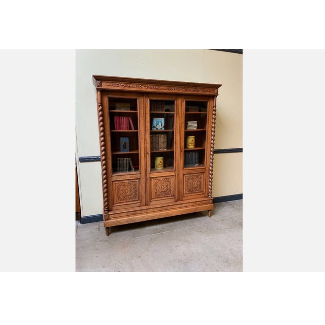 Antique Neo-Renaissance Bookcase,, 1880 For Sale - Image 3 of 12