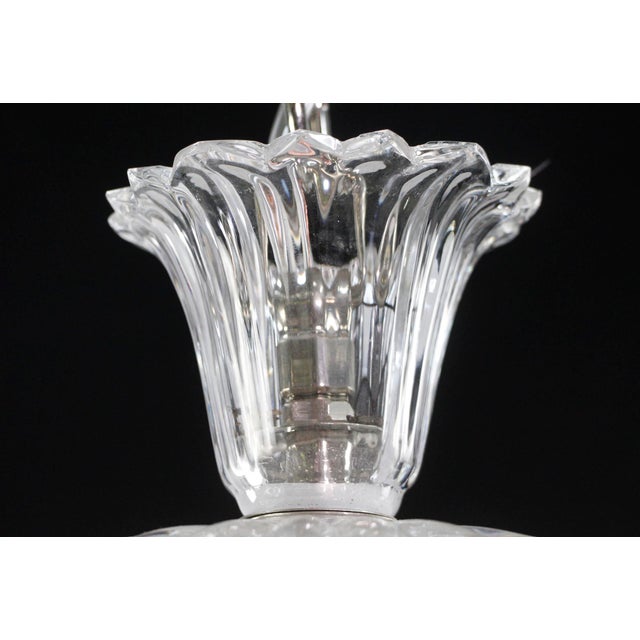 Vintage Restored 10 Arm Clear Crystal Chandelier For Sale - Image 13 of 15