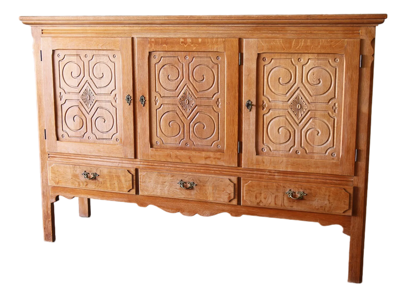 Mid 20th Century Modern Henning Kjaernulf Style Tall Cabinet