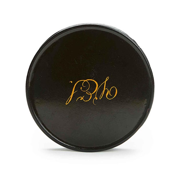 French Papier Mache Snuff Box Painted 1800 For Sale - Image 9 of 11
