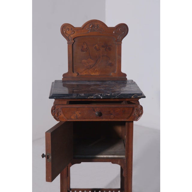Art Nouveau Bedside Tables by Vittorio Valabrega, 1900, Set of 2 For Sale - Image 3 of 13