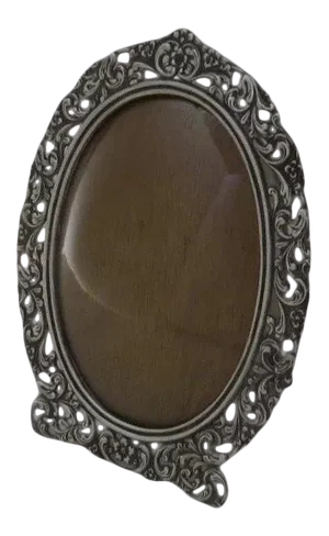 Late 19th Century Netherlands Dutch Hallmarked Silver Frame Convex Glass Easel Back