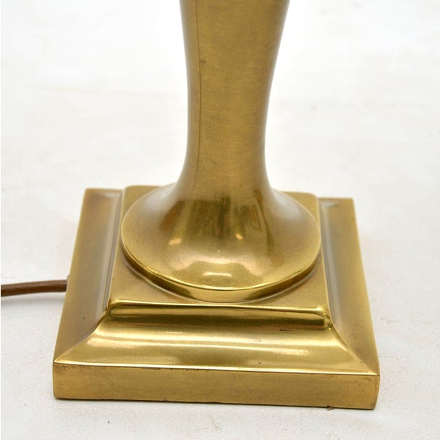 Metal Vintage Brass Table Lamps, 1970s, Set of 2 For Sale - Image 7 of 9