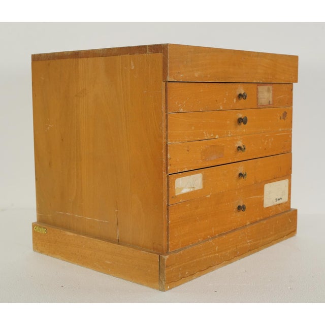 Vintage French tabletop art supply display cabinet made by J.M. Pailard. They were founded in 1903 and closed in 1980....