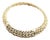 Vintage Tiffany & Co. Vannerie Diamond Sapphire Basket Weave Yellow Gold Necklace For Sale